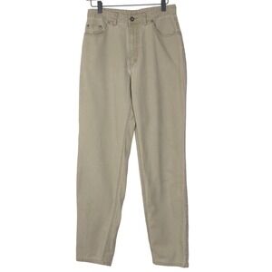 PATAGONIA Organic Cotton Pants Women's Sz 12 Light Khaki 5-Pocket Hi-Rise 28x31